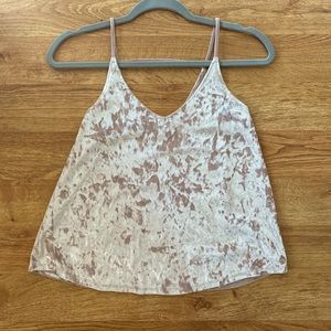 Double Zero | Crushed Velvet Tank Top